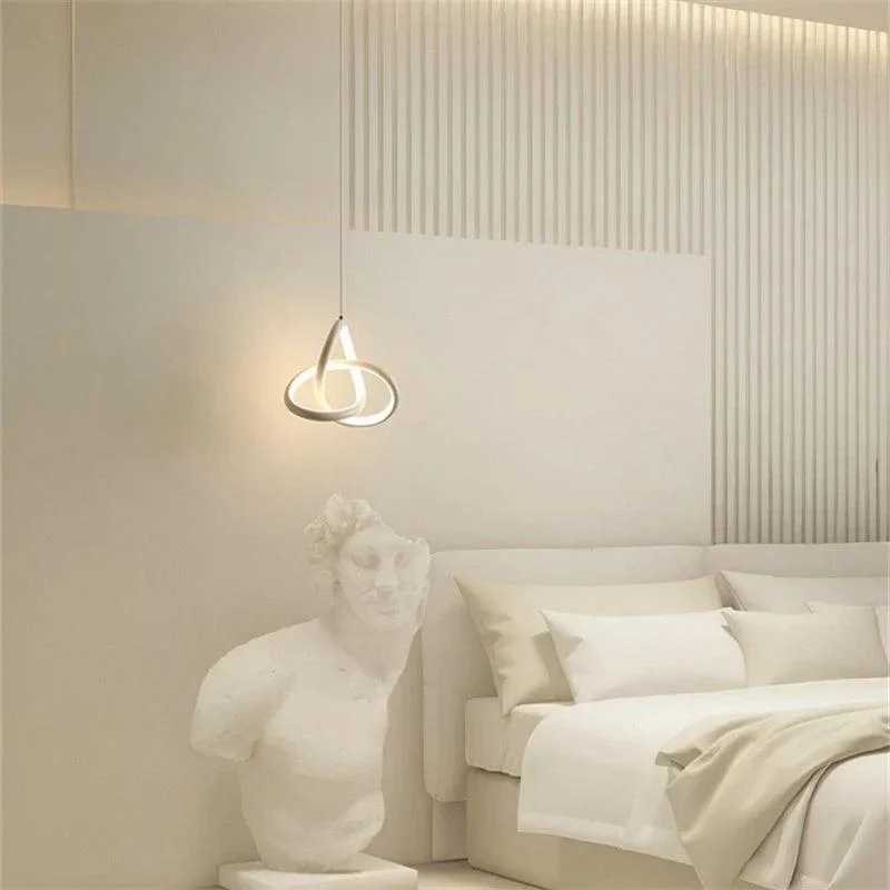 White Chandelier Lighting Lamp Modern for Restaurant Balcony Decoration - Homeko