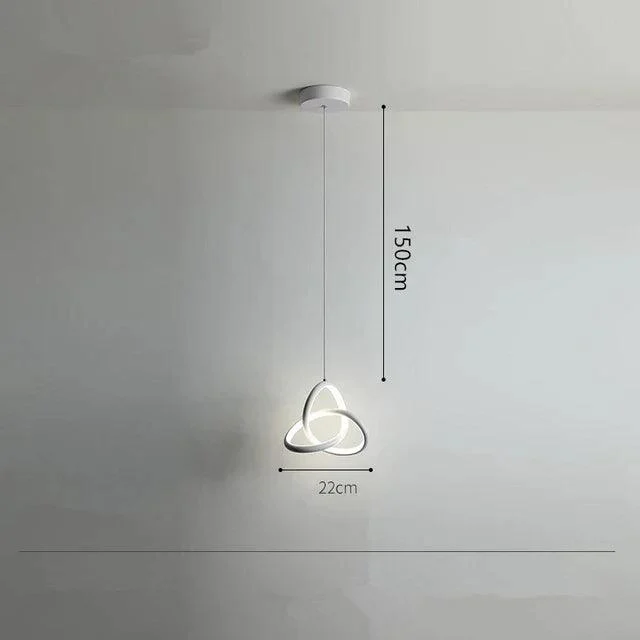 White Chandelier Lighting Lamp Modern for Restaurant Balcony Decoration - Homeko