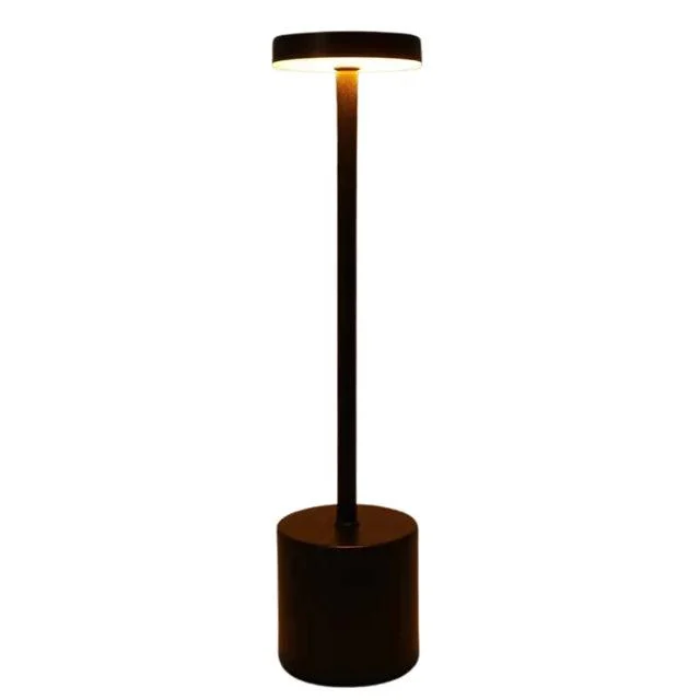 WhiteGoldLEDRechargeableTableLampLightingBedsideOutdoor-Homeko7 White Gold LED Rechargeable Table Lamp Lighting Bedside Outdoor - Homeko