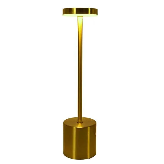 WhiteGoldLEDRechargeableTableLampLightingBedsideOutdoor-Homeko8 White Gold LED Rechargeable Table Lamp Lighting Bedside Outdoor - Homeko