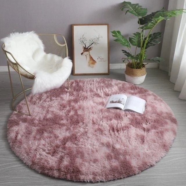 WhiteRainbowRoundCarpetforKidsRugsSoftDecorLivingRoom-Homeko14 White Rainbow Round Carpet for Kids Rugs Soft Decor Living Room - Homeko