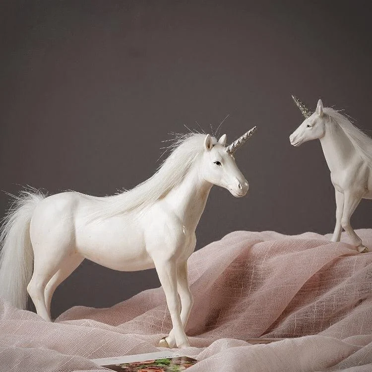 White Unicorn Sculptures and Statues Crafts American Style - Homeko