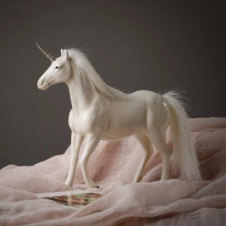 White Unicorn Sculptures and Statues Crafts American Style - Homeko
