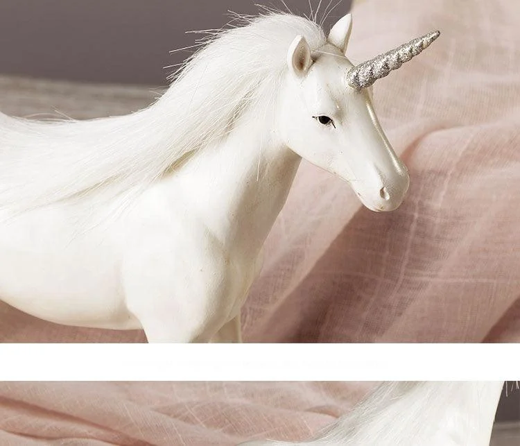 White Unicorn Sculptures and Statues Crafts American Style - Homeko