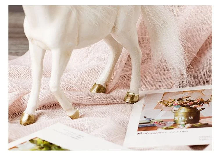 White Unicorn Sculptures and Statues Crafts American Style - Homeko