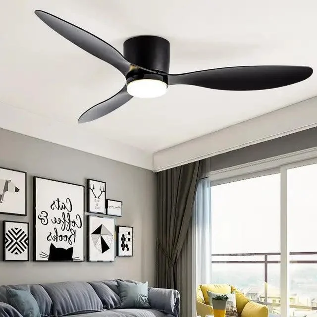 WhiteWoodLowFloorCeilingFansCoolingFansLighting-Homeko11 White Wood Low Floor Ceiling Fans Cooling Fans Lighting - Homeko