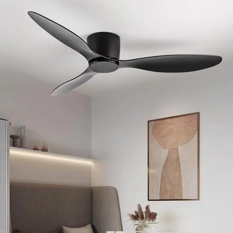 WhiteWoodLowFloorCeilingFansCoolingFansLighting-Homeko5 White Wood Low Floor Ceiling Fans Cooling Fans Lighting - Homeko