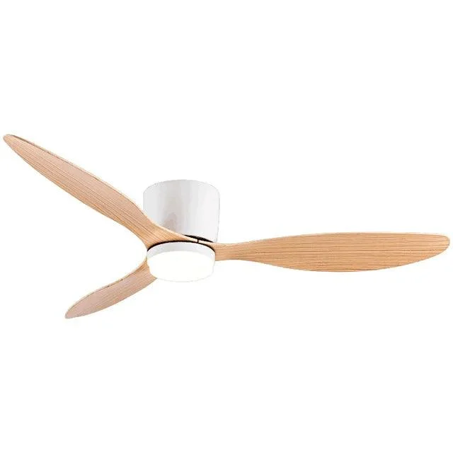 WhiteWoodLowFloorCeilingFansCoolingFansLighting-Homeko9 White Wood Low Floor Ceiling Fans Cooling Fans Lighting - Homeko
