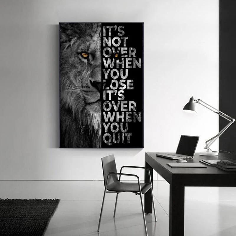 Wild Lion Letter Motivational Quote Art Posters And Prints On Canvas Painting Decorative Wall Art Picture De469c44 C629 4430 96c0 Efad4c5c6664