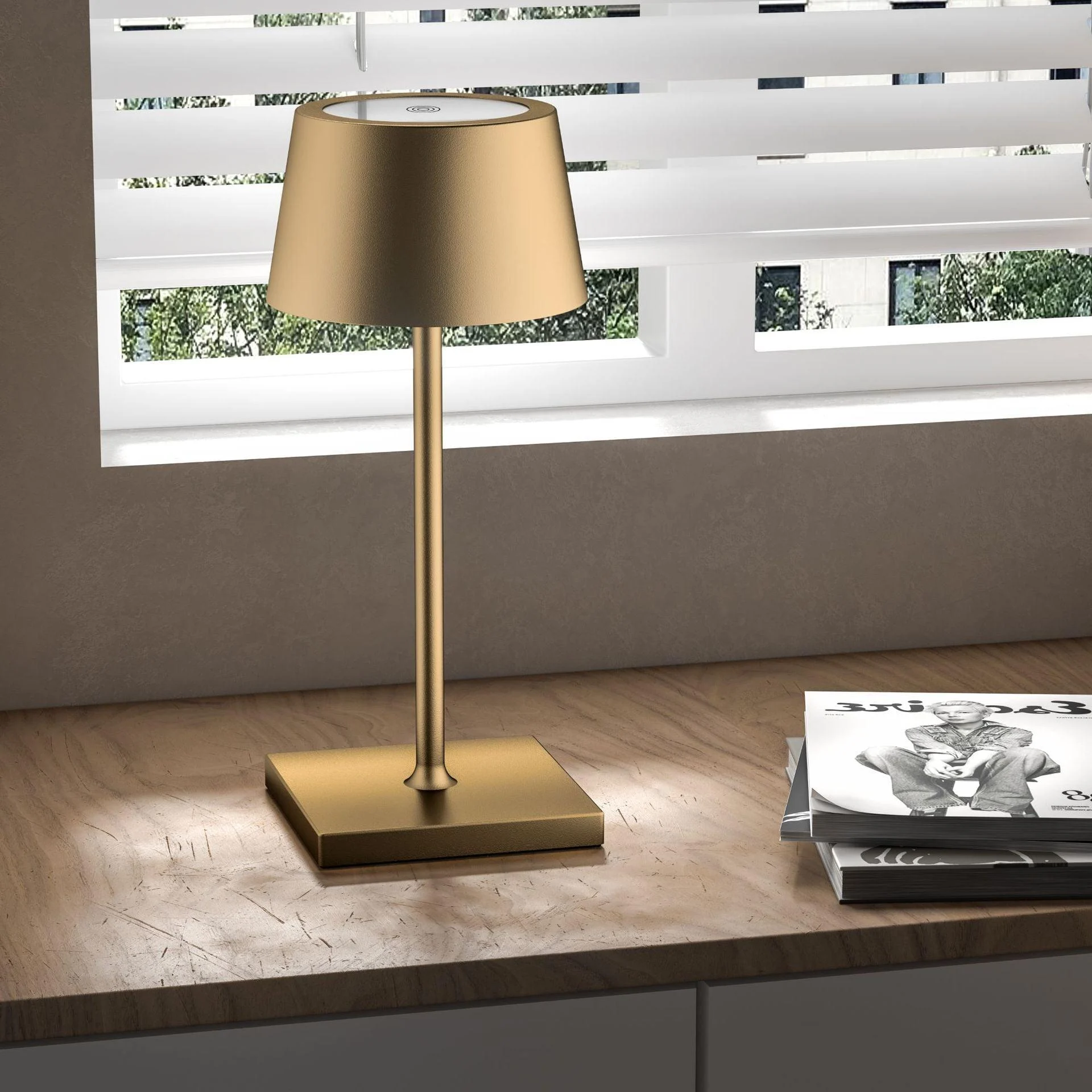 Wireless Mini Table Lamp with Adjustable Lighting - Homeko
