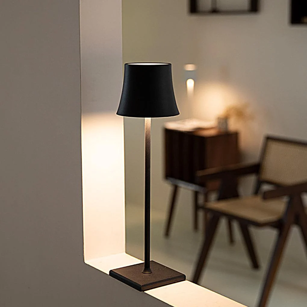 Wireless Table Lamp Metal Shade USB Touch - Homeko
