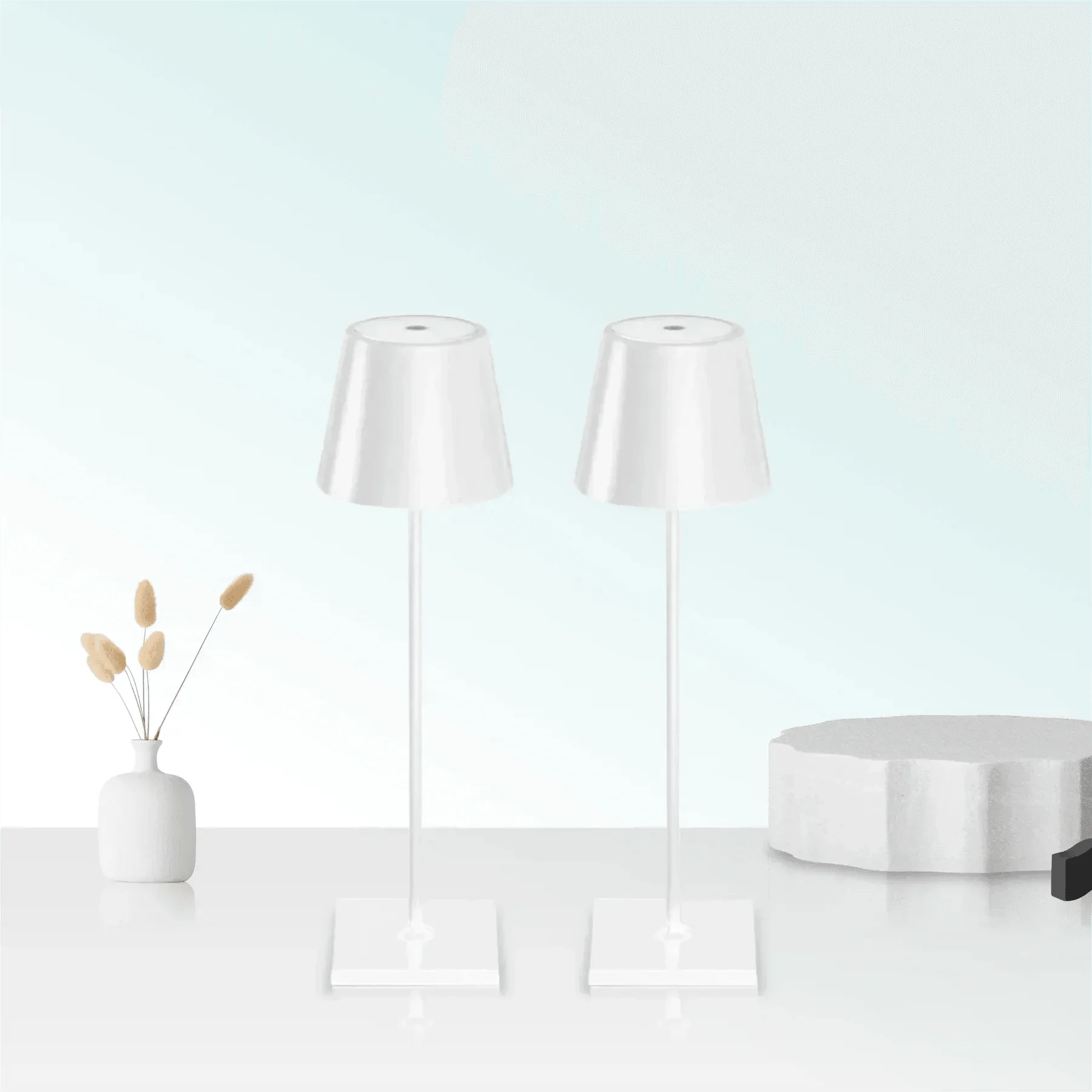 Wireless Table Lamp with Dimmable Lighting - Homeko