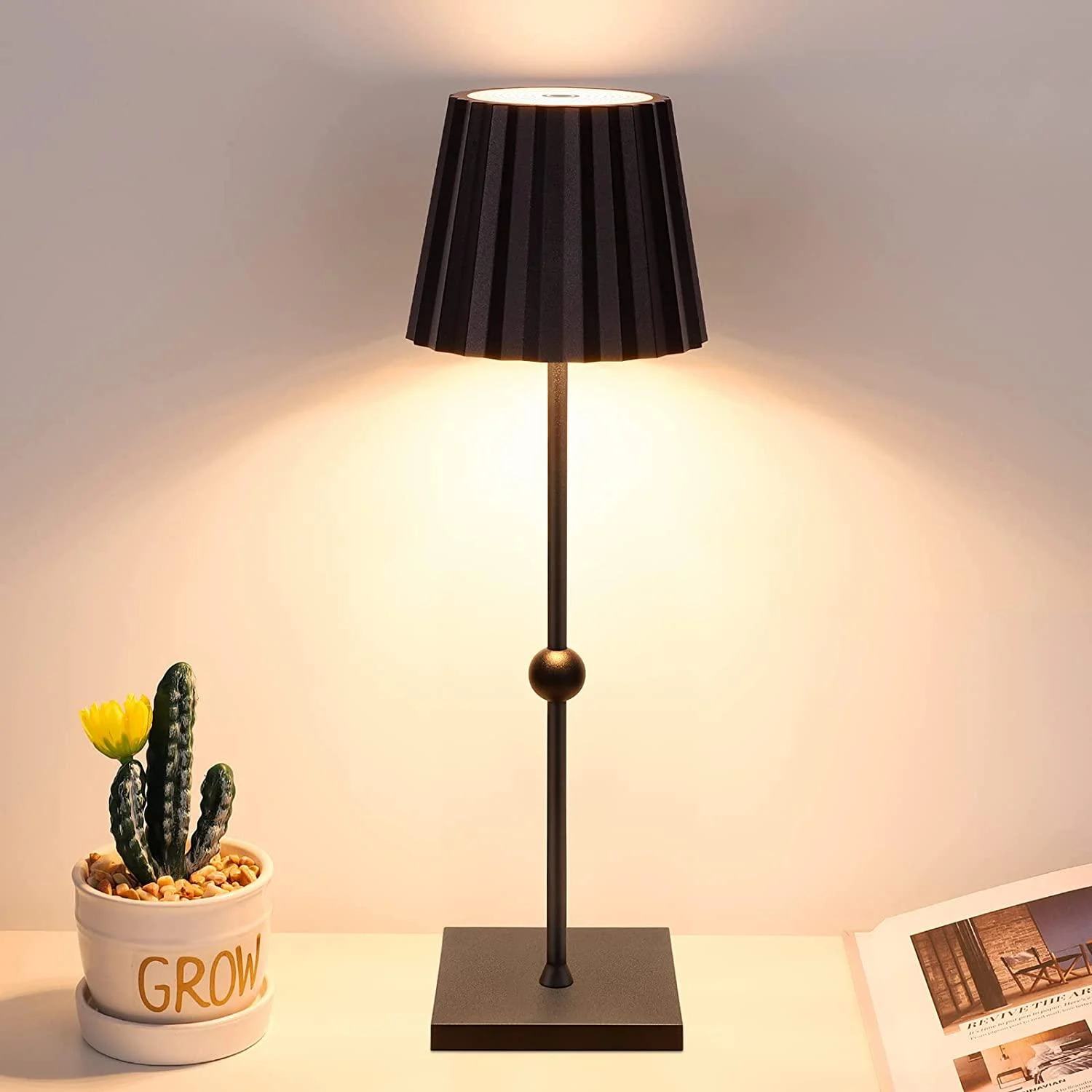 Wireless Table Lamp with Stepless Dimmable LEDs - Homeko