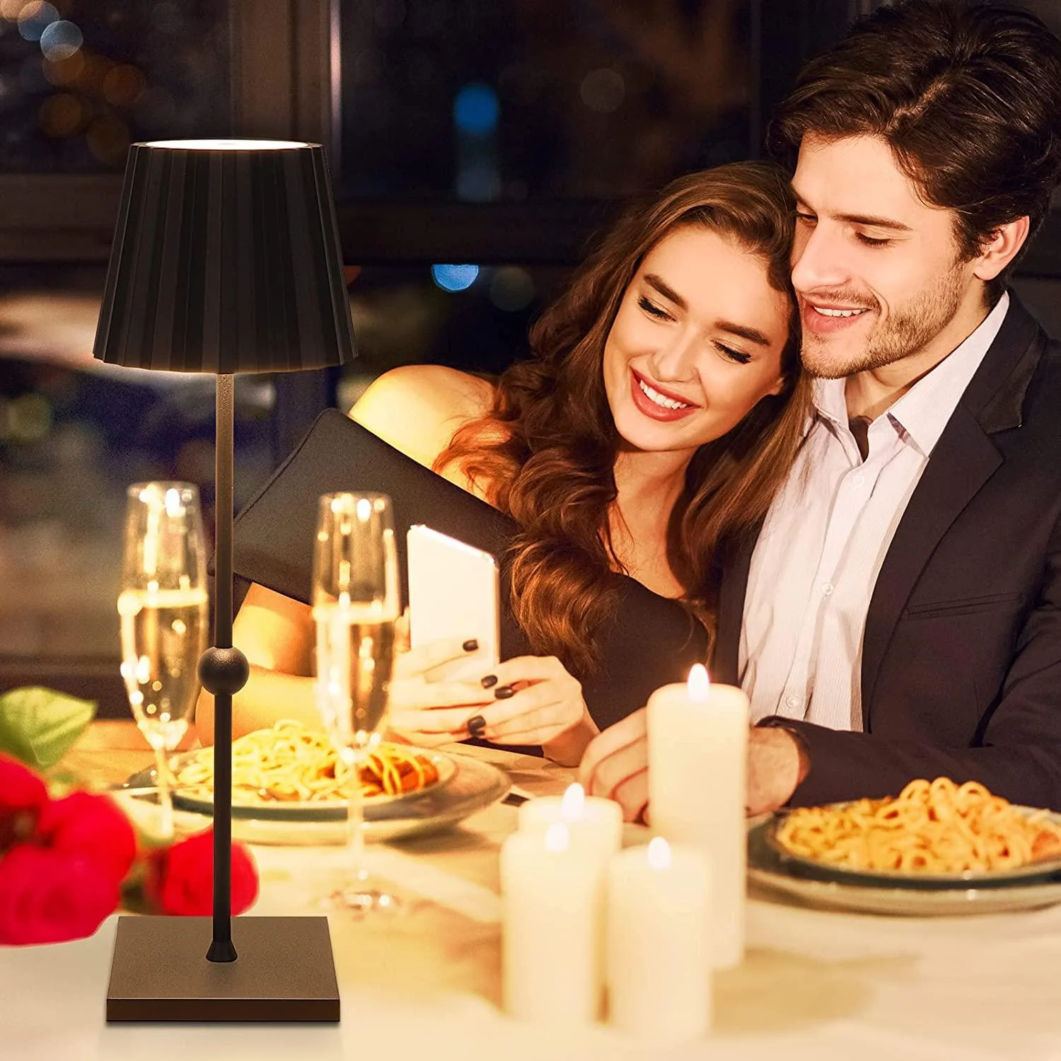 WirelessTableLampwithSteplessDimmableLEDs-Homeko3 Wireless Table Lamp with Stepless Dimmable LEDs - Homeko