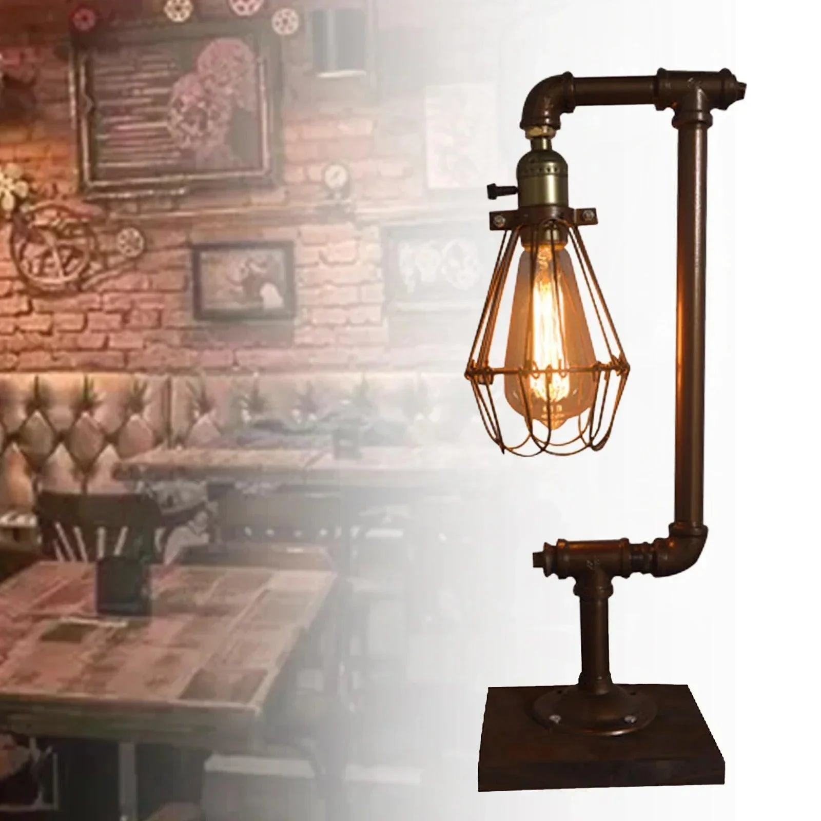 Wooden Desk Vintage Metal Table Lamp Retro Industrial Steampunk Night Light For Bedroom Living Room Home 0482e2ba E382 4b71 968f 6a4960266ccc
