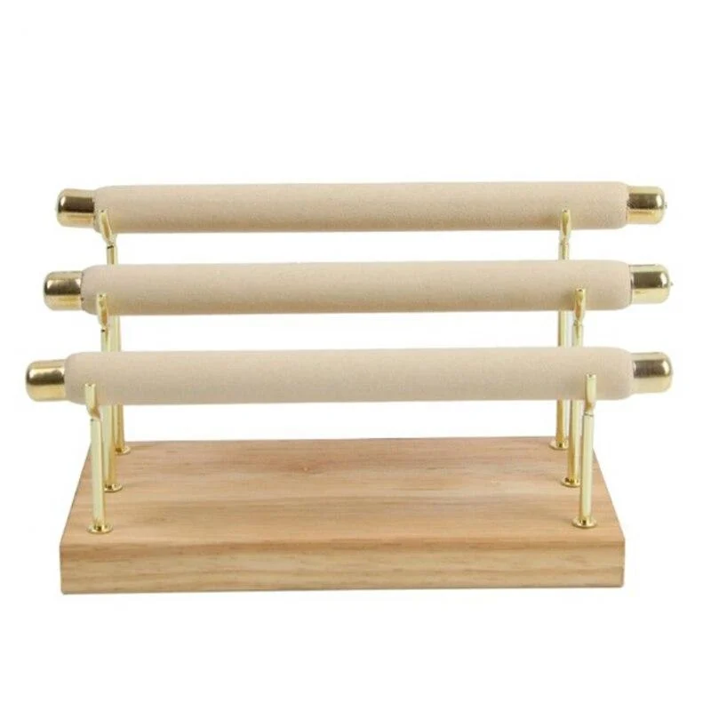 Wooden Jewelry Display Stand Ring Holder T Bar Display Bracelets Anklets Jewelry Display Stand Packaging Jewelry Bdde862b 745d 44c1 9a6a Ab5f19969203