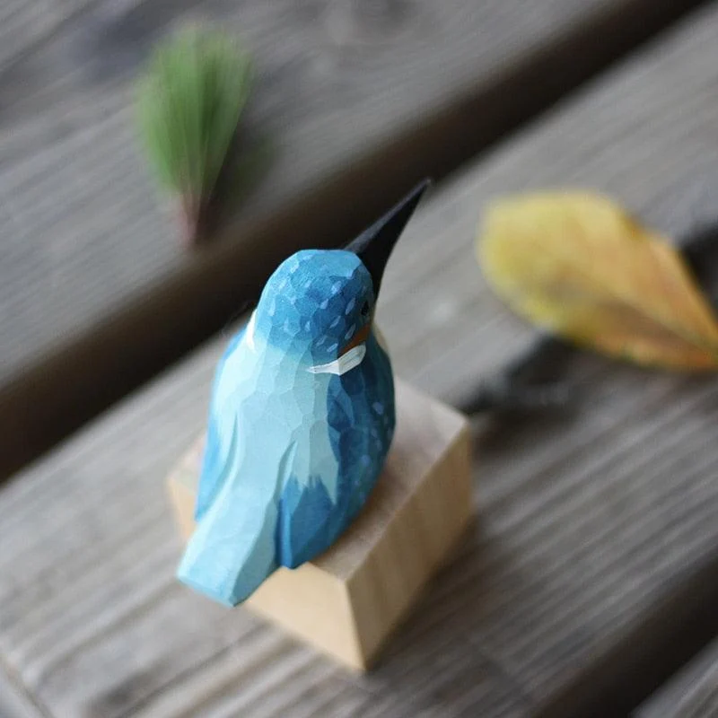 WoodenBirdFigurines-Homeko3 Wooden Bird Figurines - Homeko