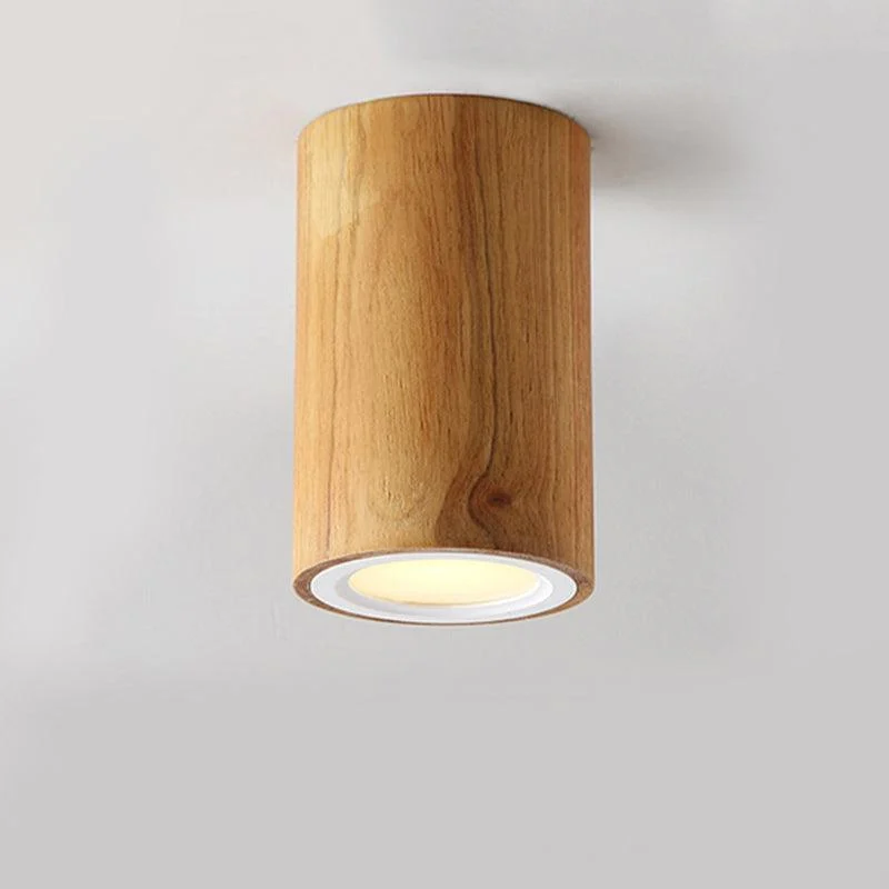 WoodenCylinderLEDCeilingLamp-AsianStyle-Homeko1 Wooden Cylinder LED Ceiling Lamp - Asian Style - Homeko