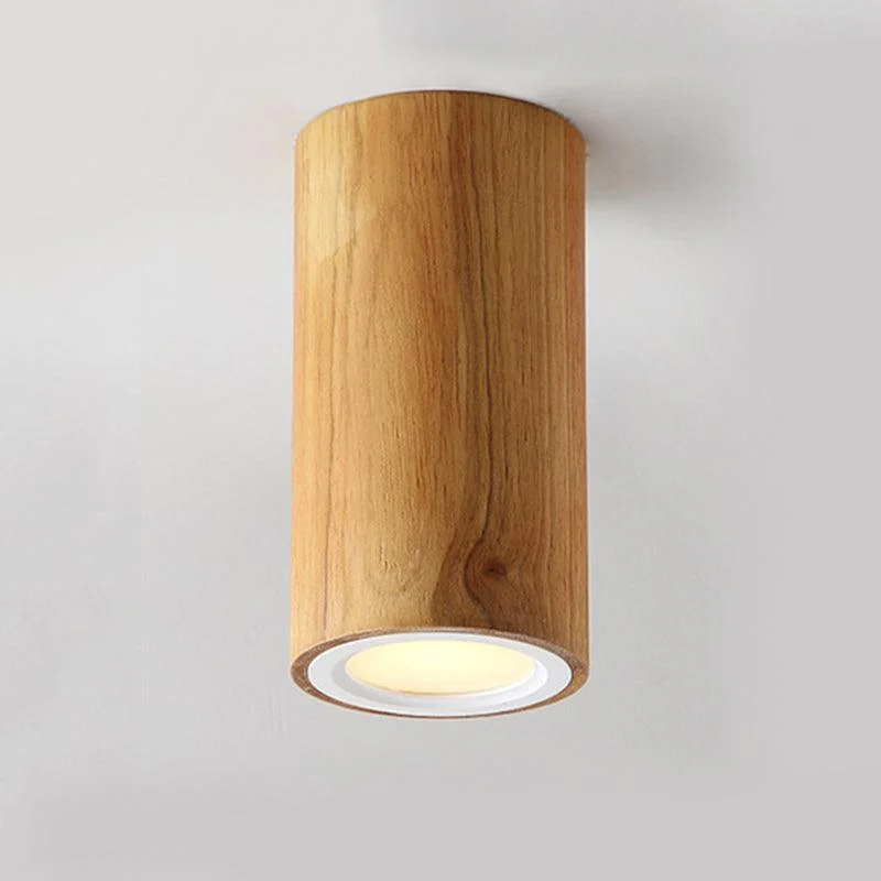 WoodenCylinderLEDCeilingLamp-AsianStyle-Homeko9 Wooden Cylinder LED Ceiling Lamp - Asian Style - Homeko