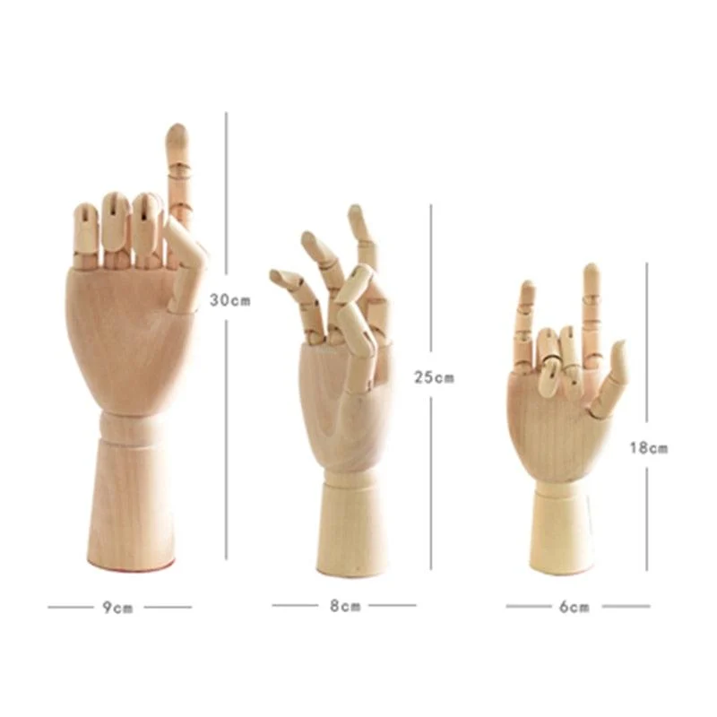 WoodenHandFigurines-Homeko10 Wooden Hand Figurines - Homeko