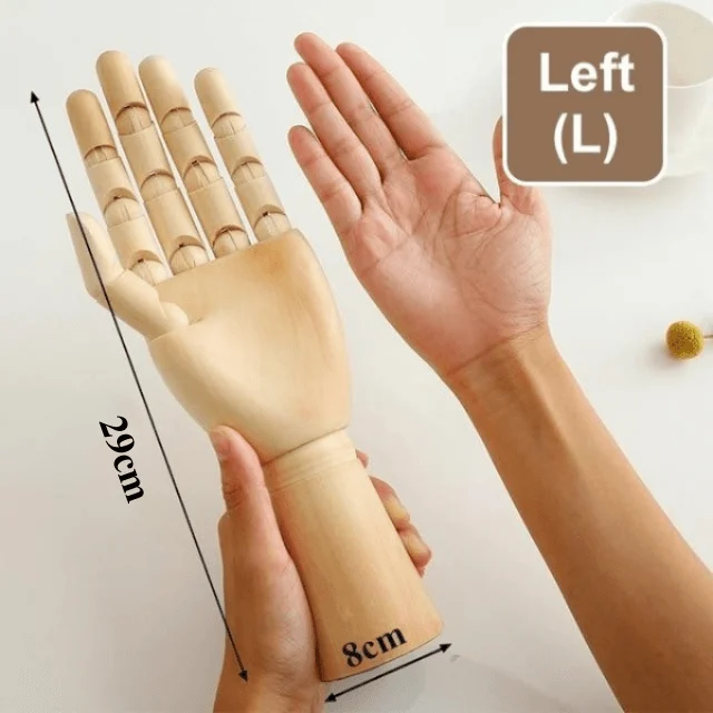 WoodenHandFigurines-Homeko12 Wooden Hand Figurines - Homeko