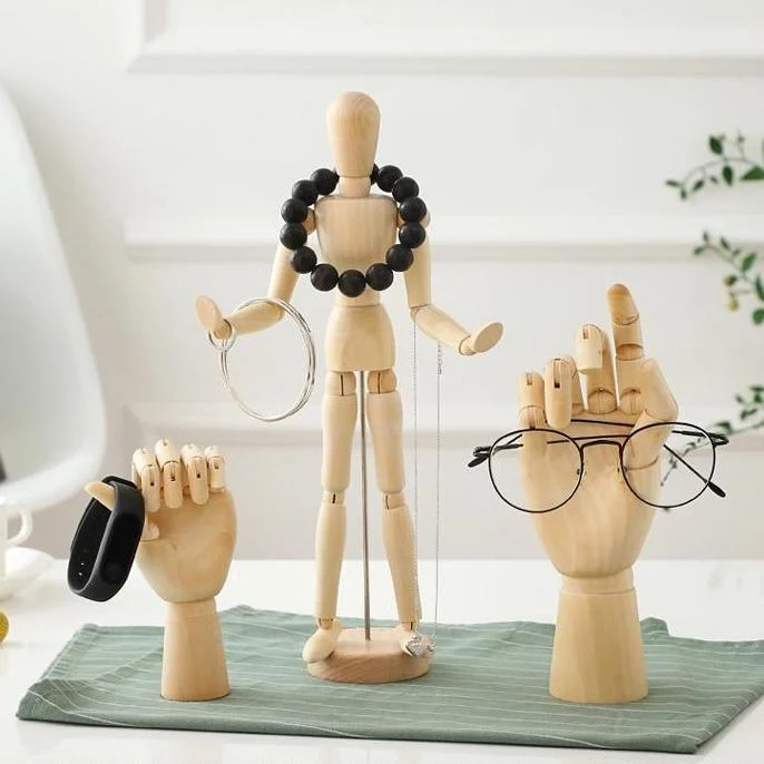 WoodenHandFigurines-Homeko3 Wooden Hand Figurines - Homeko