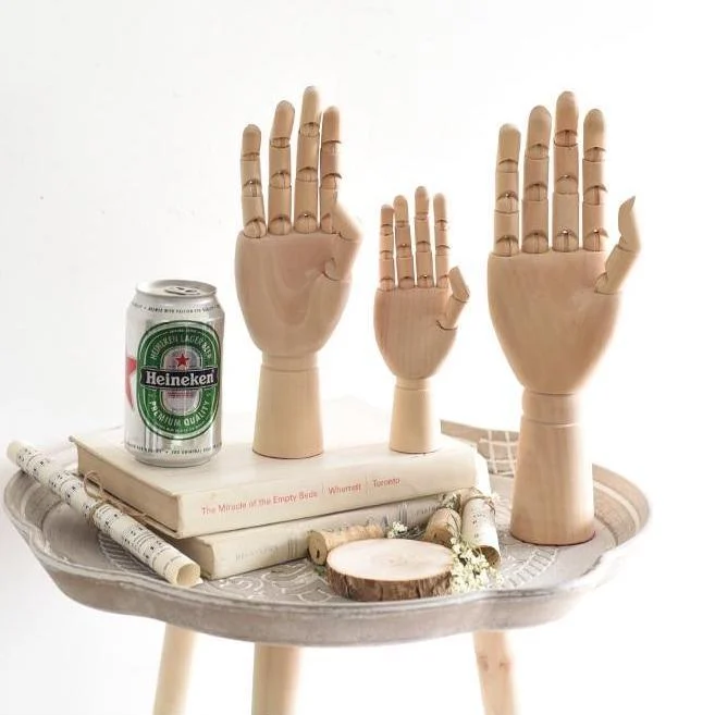 WoodenHandFigurines-Homeko6 Wooden Hand Figurines - Homeko