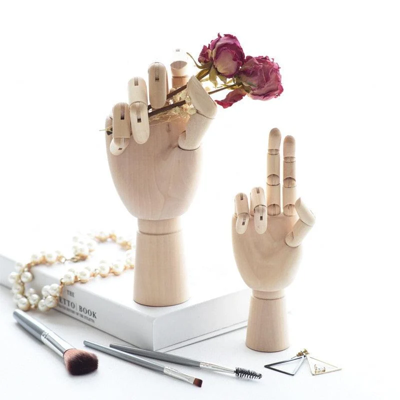 WoodenHandFigurines-Homeko7 Wooden Hand Figurines - Homeko