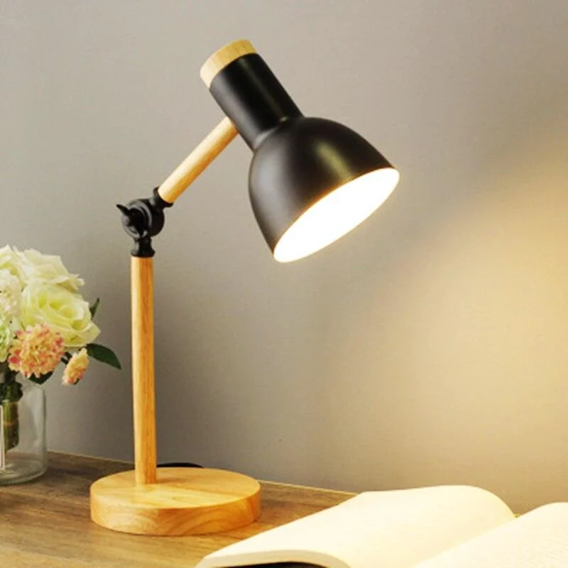 Wooden LED Work Table Lamp - Homeko