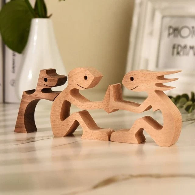 WoodenLoverFigurines-Homeko9 Wooden Lover Figurines - Homeko