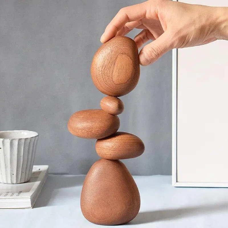 WoodenMagneticBalanceStones-Homeko2 Wooden Magnetic Balance Stones - Homeko