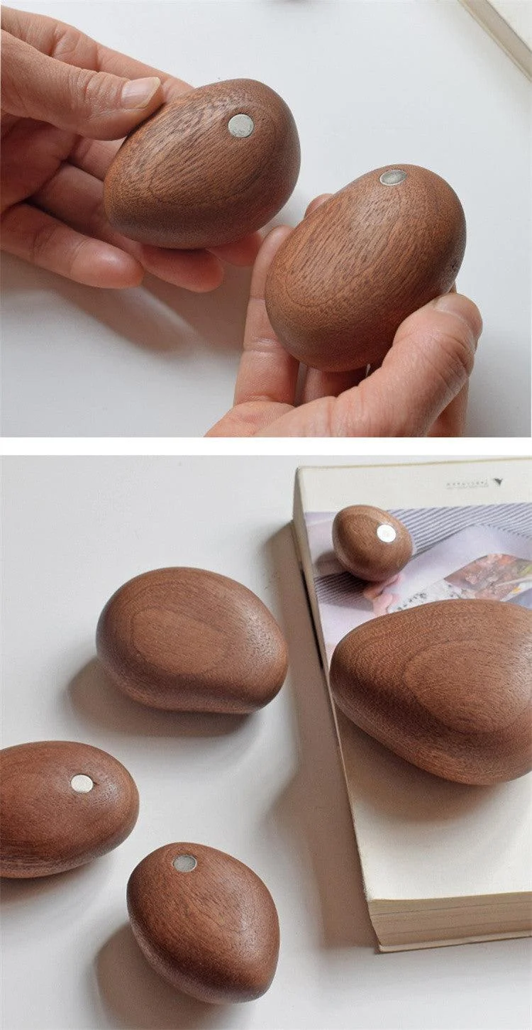 WoodenMagneticBalanceStones-Homeko4 Wooden Magnetic Balance Stones - Homeko