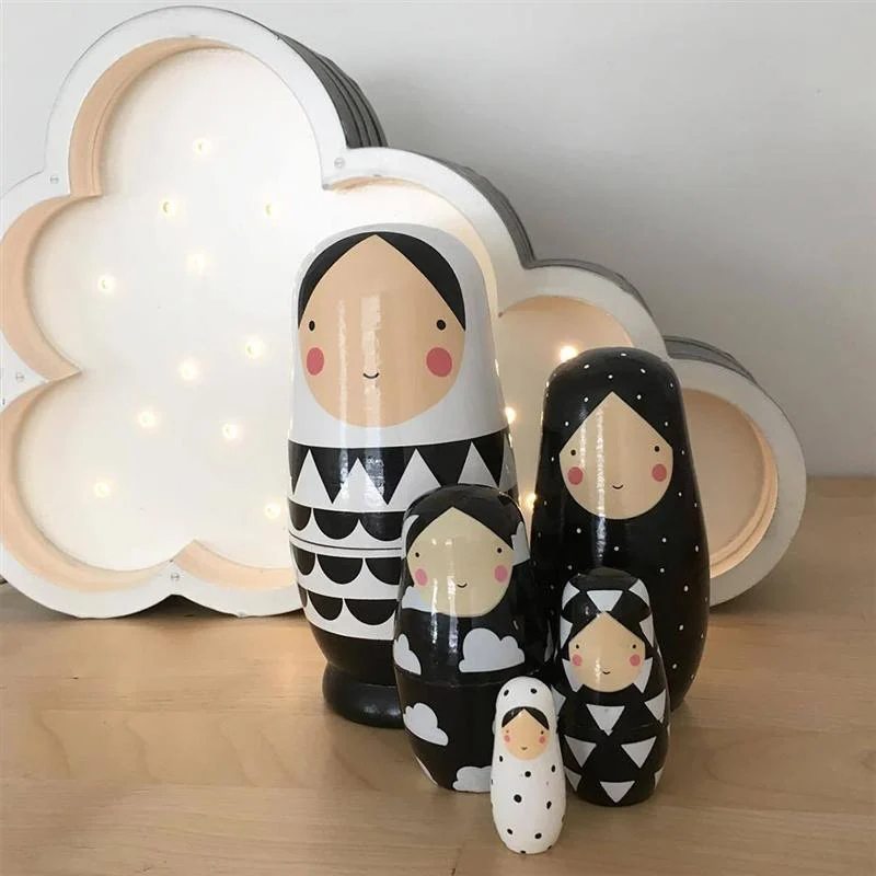 WoodenMatryoshkaDoll-Homeko1 Wooden Matryoshka Doll - Homeko