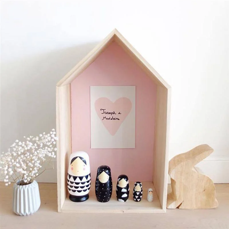 WoodenMatryoshkaDoll-Homeko6 Wooden Matryoshka Doll - Homeko