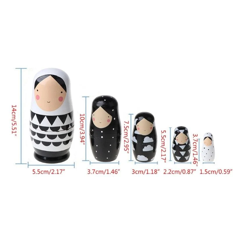 WoodenMatryoshkaDoll-Homeko8 Wooden Matryoshka Doll - Homeko