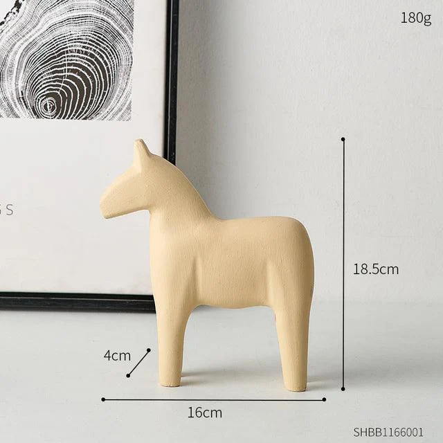 WoodenMinimalistHorseFigurine-Homeko1 Wooden Minimalist Horse Figurine - Homeko