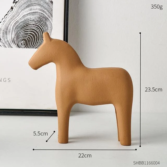 WoodenMinimalistHorseFigurine-Homeko11 Wooden Minimalist Horse Figurine - Homeko