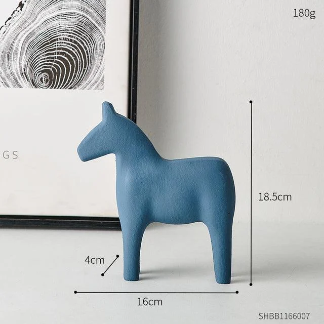 WoodenMinimalistHorseFigurine-Homeko14 Wooden Minimalist Horse Figurine - Homeko