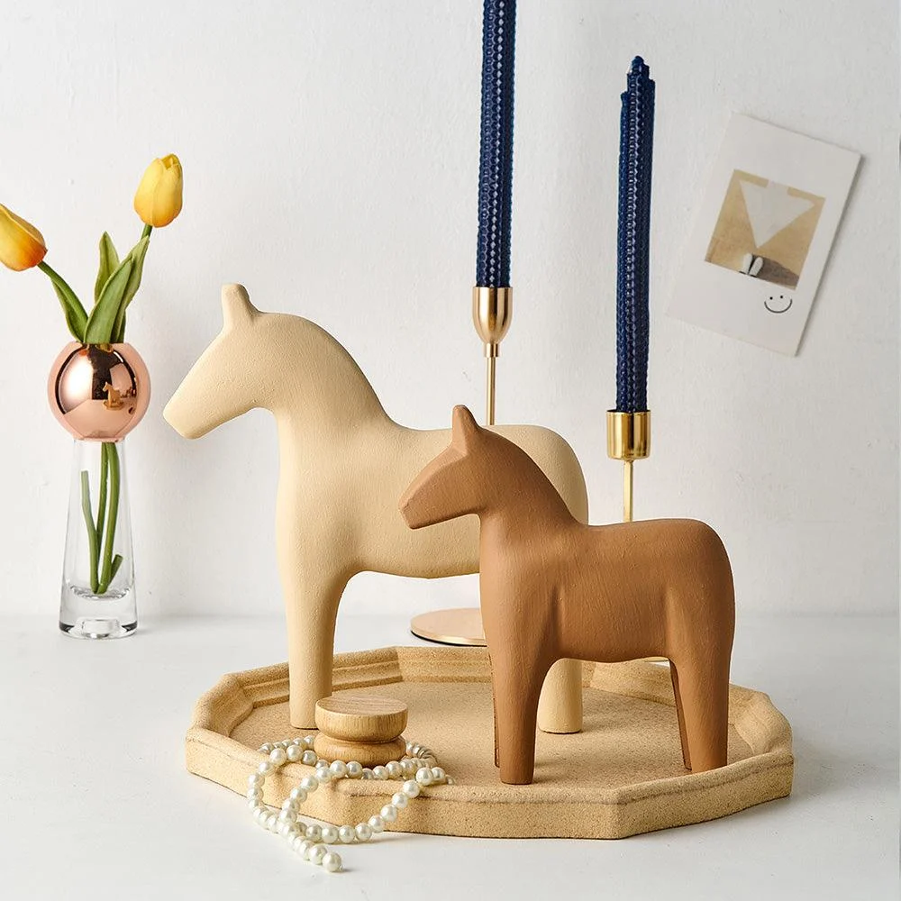WoodenMinimalistHorseFigurine-Homeko7 Wooden Minimalist Horse Figurine - Homeko
