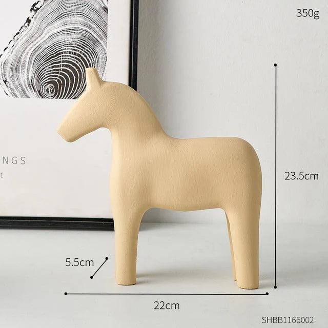 WoodenMinimalistHorseFigurine-Homeko9 Wooden Minimalist Horse Figurine - Homeko