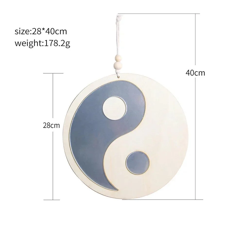 WoodenMirrorWallHanging-Homeko5 Wooden Mirror Wall Hanging - Homeko