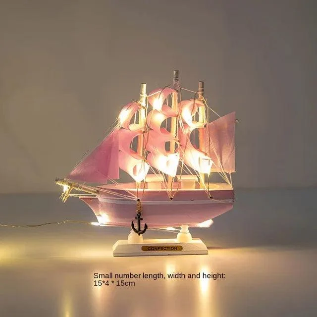 WoodenSailboatModelDecorationCraftsBirthdayGiftSculpturesandStatues-Homeko12 Wooden Sailboat Model Decoration Crafts Birthday Gift Sculptures and Statues - Homeko