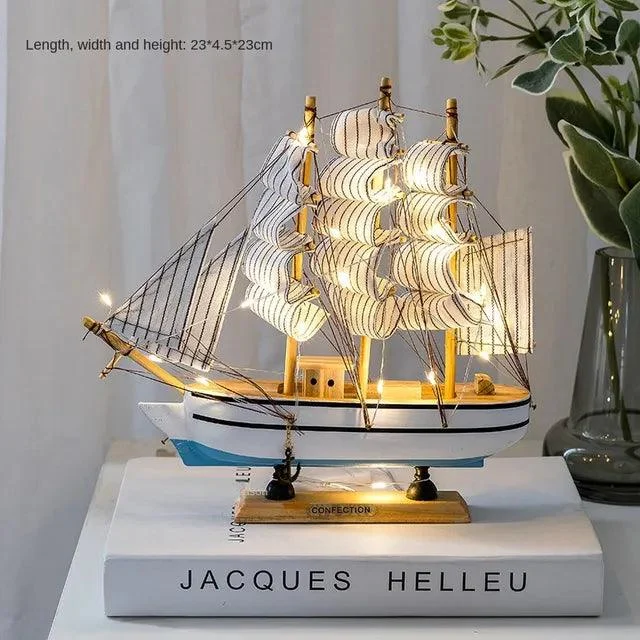 WoodenSailboatModelDecorationCraftsBirthdayGiftSculpturesandStatues-Homeko14 Wooden Sailboat Model Decoration Crafts Birthday Gift Sculptures and Statues - Homeko