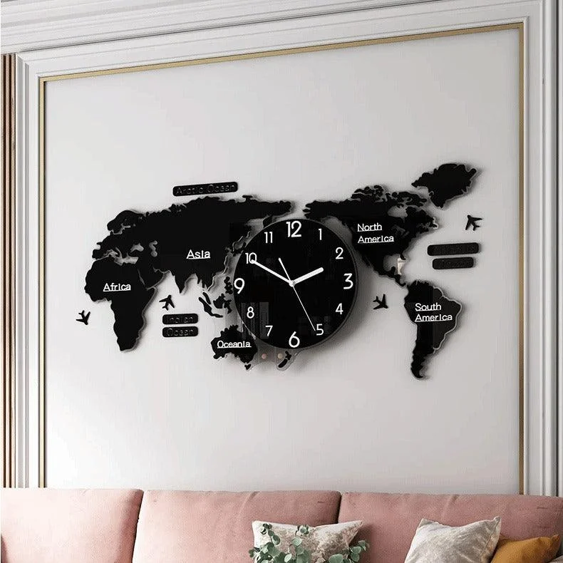 World-Map-DIY-Minimalist-Wall-Decor-Clock-Modern-Personalized-Home-Decor-Accessory-4 World Map Diy Minimalist Wall Decor Clock Modern Personalized Home Decor Accessory 4