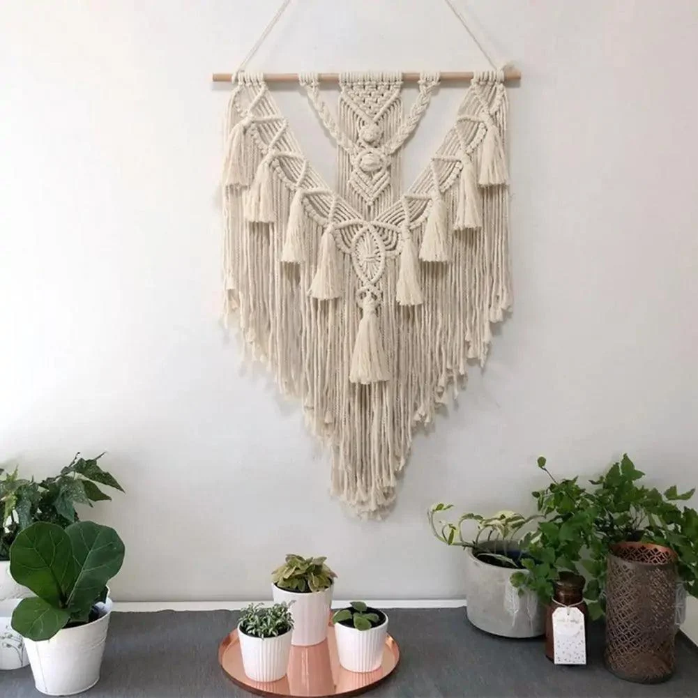 Woven Hanging Tapestry Wall Art - Homeko