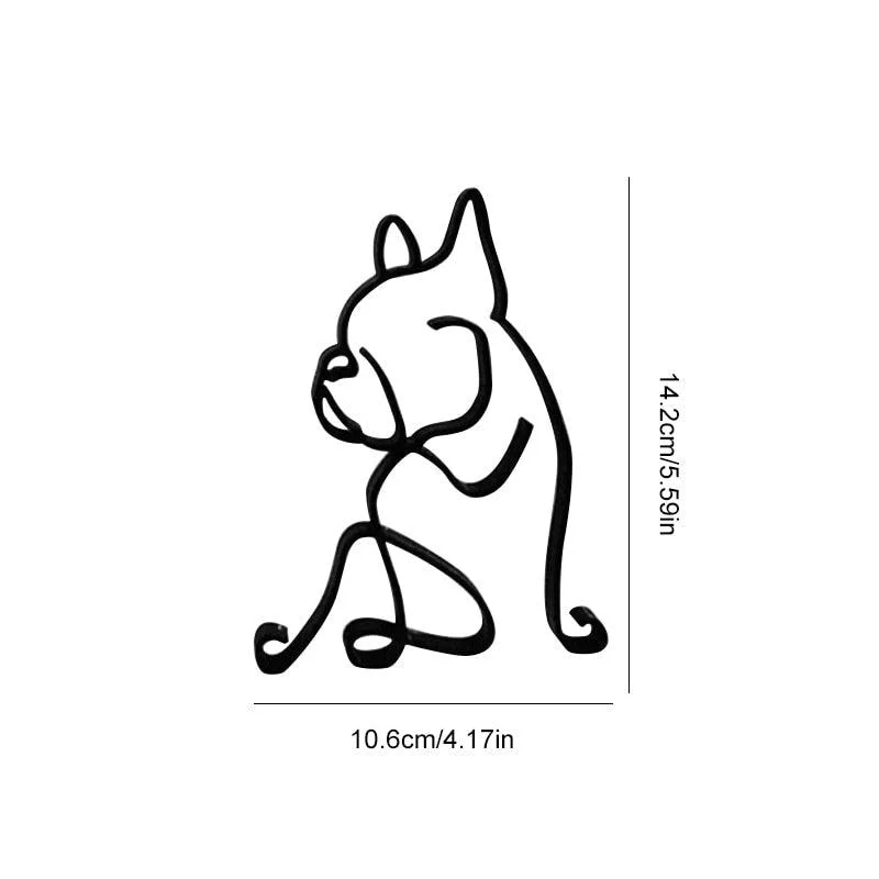 WroughtIronDogMiniature-Homeko11 Wrought Iron Dog Miniature - Homeko