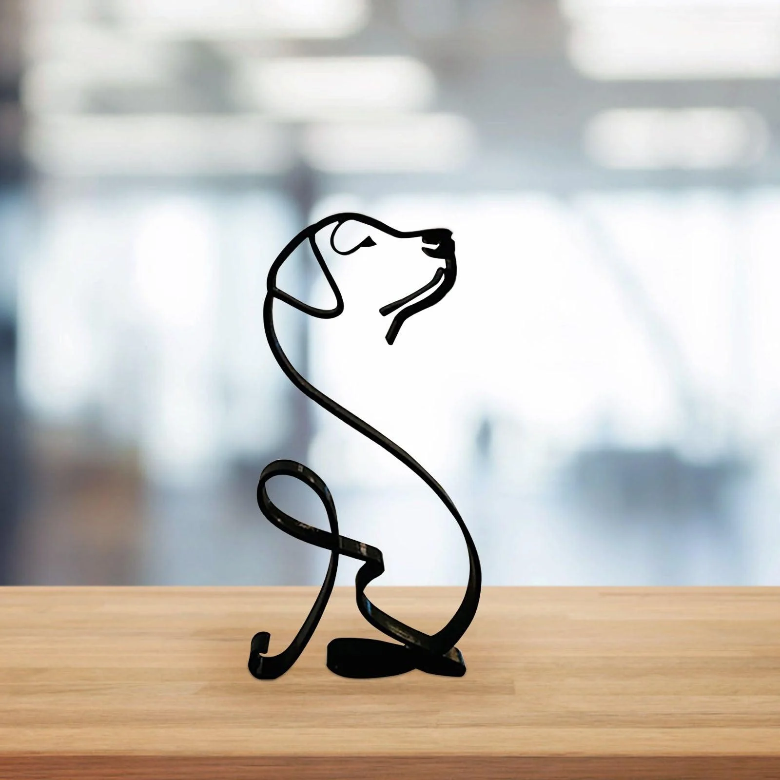 WroughtIronDogMiniature-Homeko2 Wrought Iron Dog Miniature - Homeko