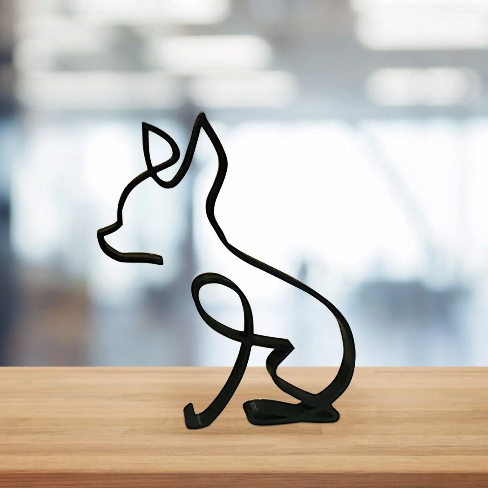 WroughtIronDogMiniature-Homeko3 Wrought Iron Dog Miniature - Homeko