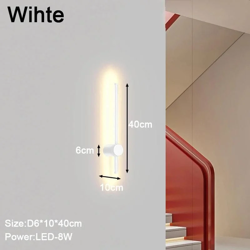 Xjipdimbare Indoor Led Wandlampen Wandverlichtingsarmaturen Voor Slaapkamer Woonkamer Zwart Wit Binnenmuur Schans Voor Gang