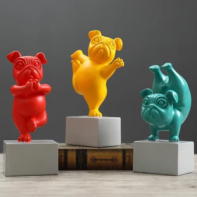 YogaDogStatuette-Homeko8 Yoga Dog Statuette - Homeko